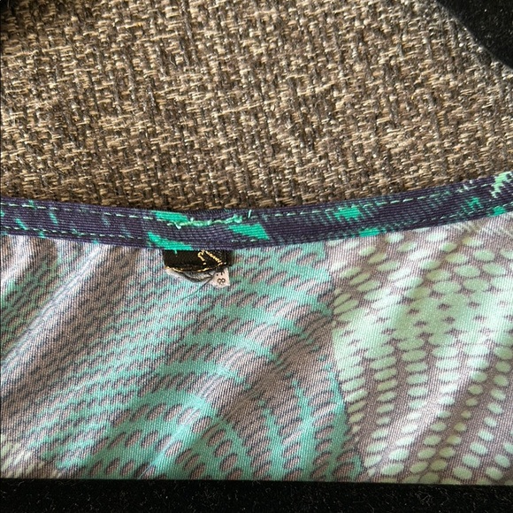 Vix by Paula Hermanny - Teal and Navy Patterned Kaftan - Picture 5 of 8